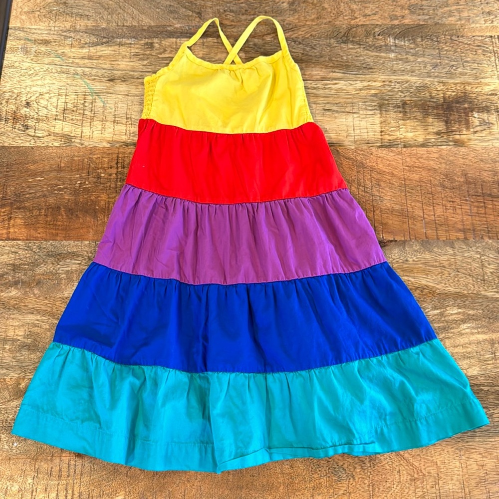 Hanna Andersson Rainbow Dress Size 5 - Picture 1 of 6